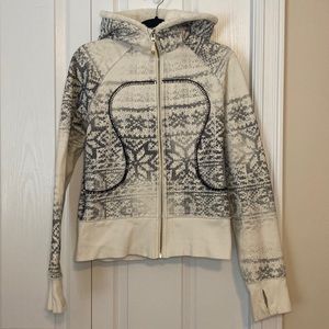 Lululemon Special Edition Snowflake Scuba Hoodie size 8
